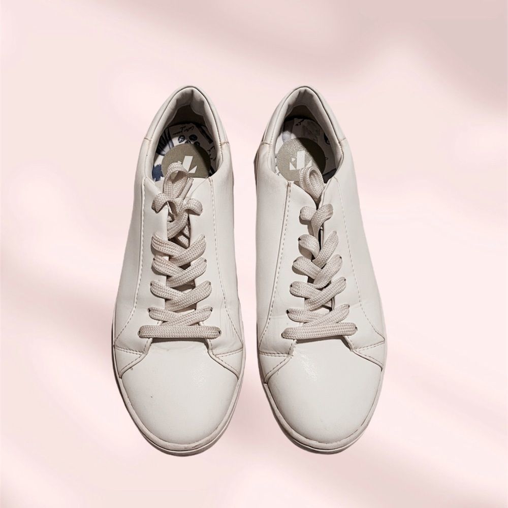 Thousandfell lace up sneakers women's white size 6.5